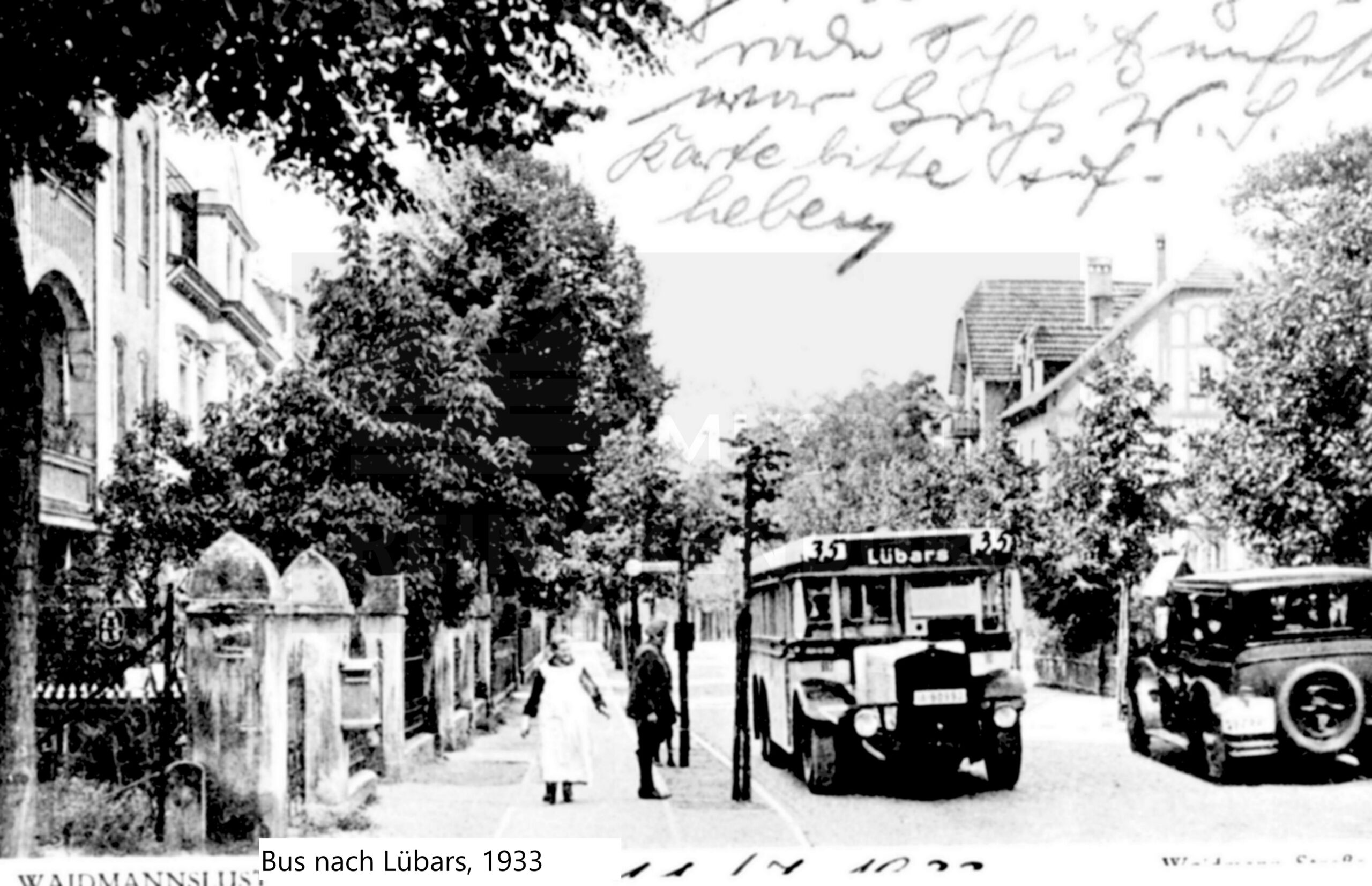 Bus nach Lübars, 1933