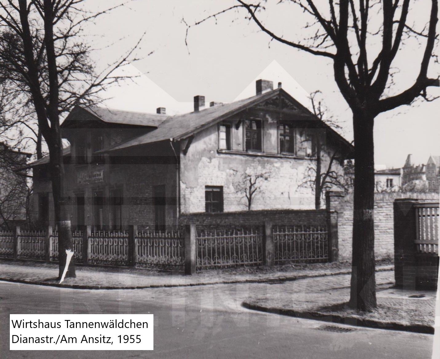 Wirtshaus Tannenwäldchen Dianastr._Am Ansitz, 1955
